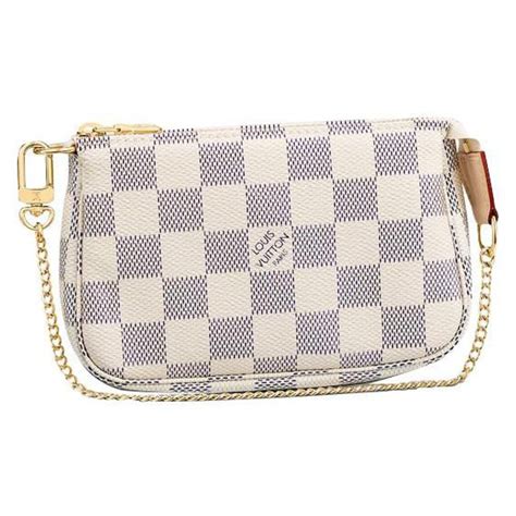 LOUIS VUITTON Damier Azur Mini Pochette Accessoires Pouch 